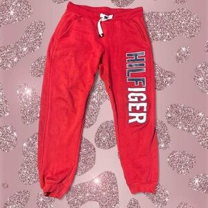 Tommy Hilfiger Red Sweatpants